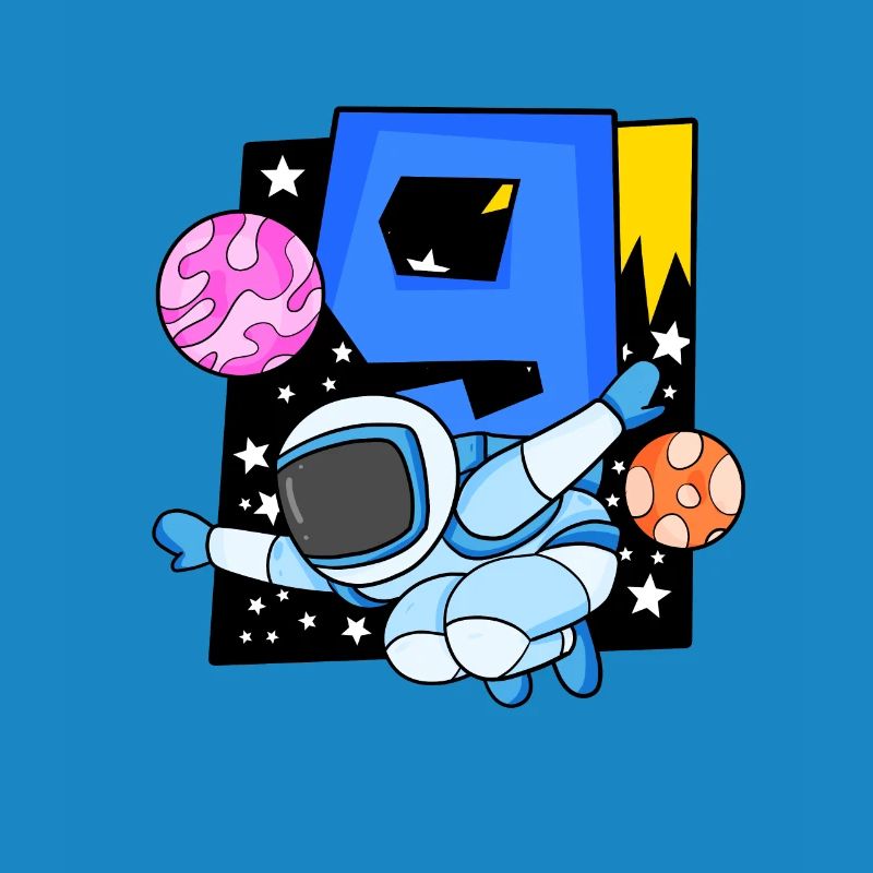 9e anniversaire 9 ans astronaute de l’espace