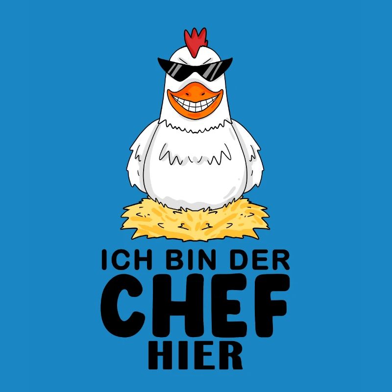 cooles Huhn Chef Spruch