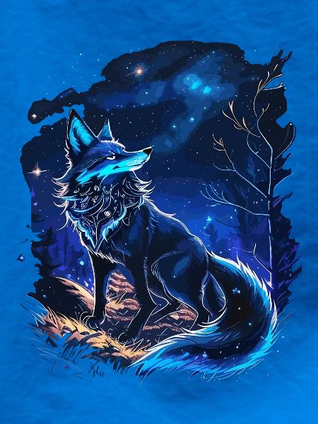 Mystischer Fuchs im Wald