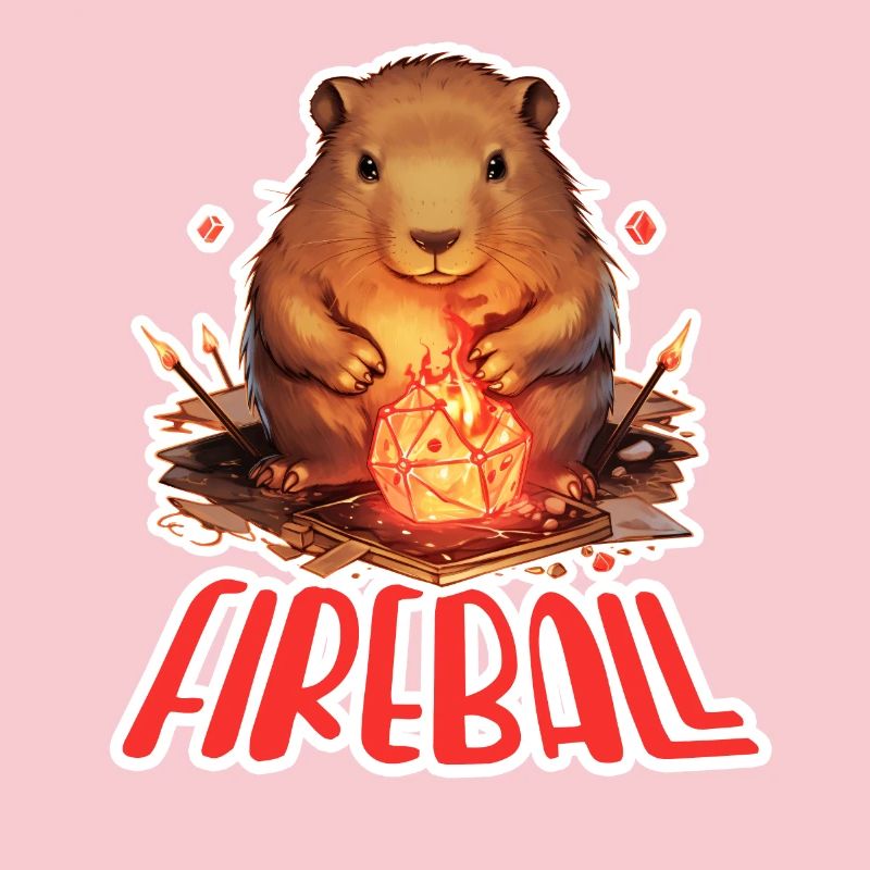 Capybara Mage – Conception de RPG boule de feu