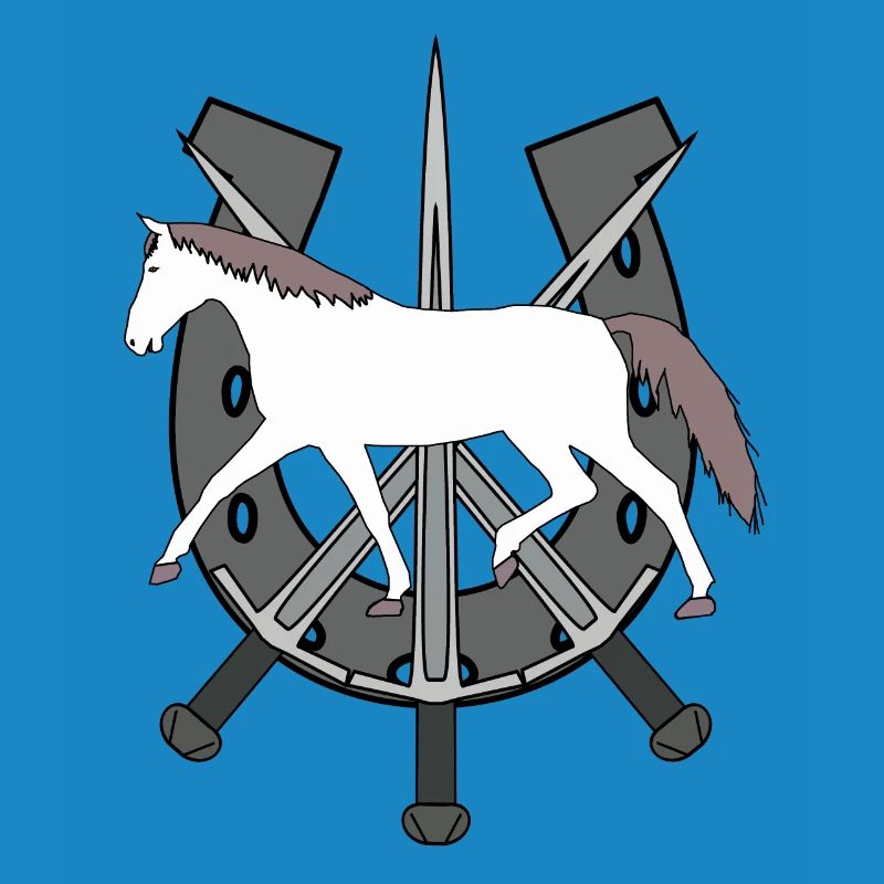 Cheval Ross Cheval Fer à cheval Épées Cavalier d’épée
