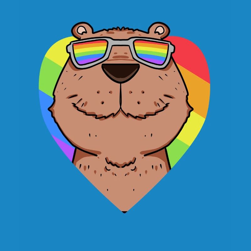 Capybara Capybara Rainbow