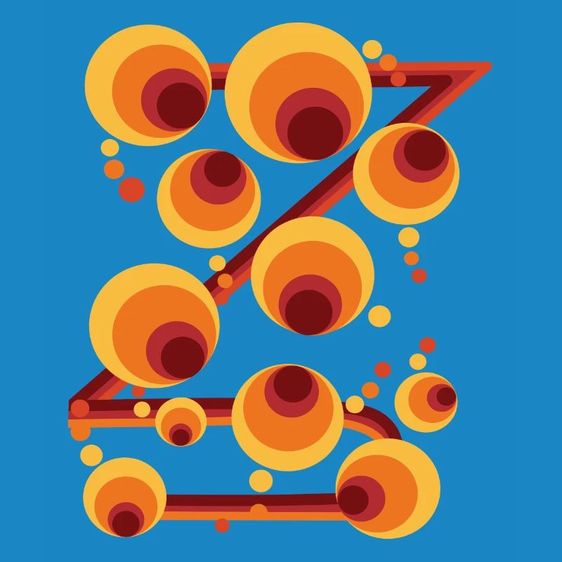 Abstract Polka Dot Circle Pattern