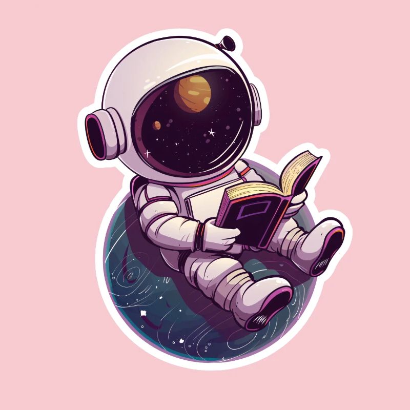 Astronaute lit devant la Terre – Space Design