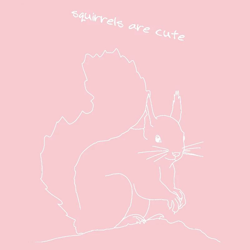 Squirrel lineart