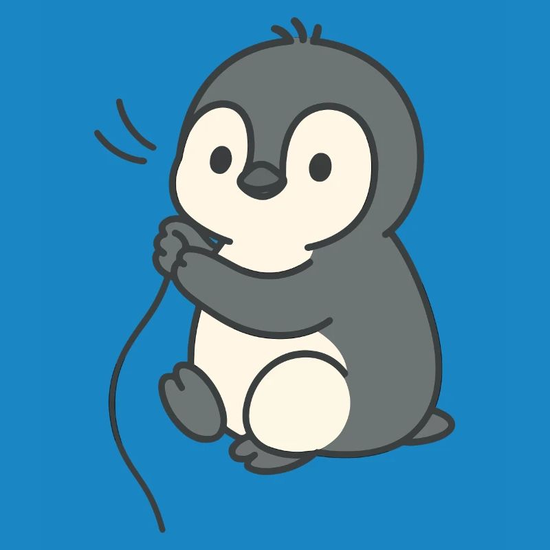 Cuddly chick penguin