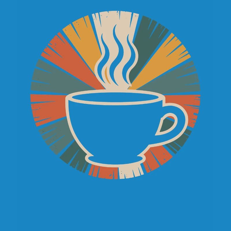 Warming Coffee Mug Retro Design