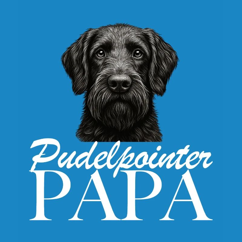 Papa caniche pointer
