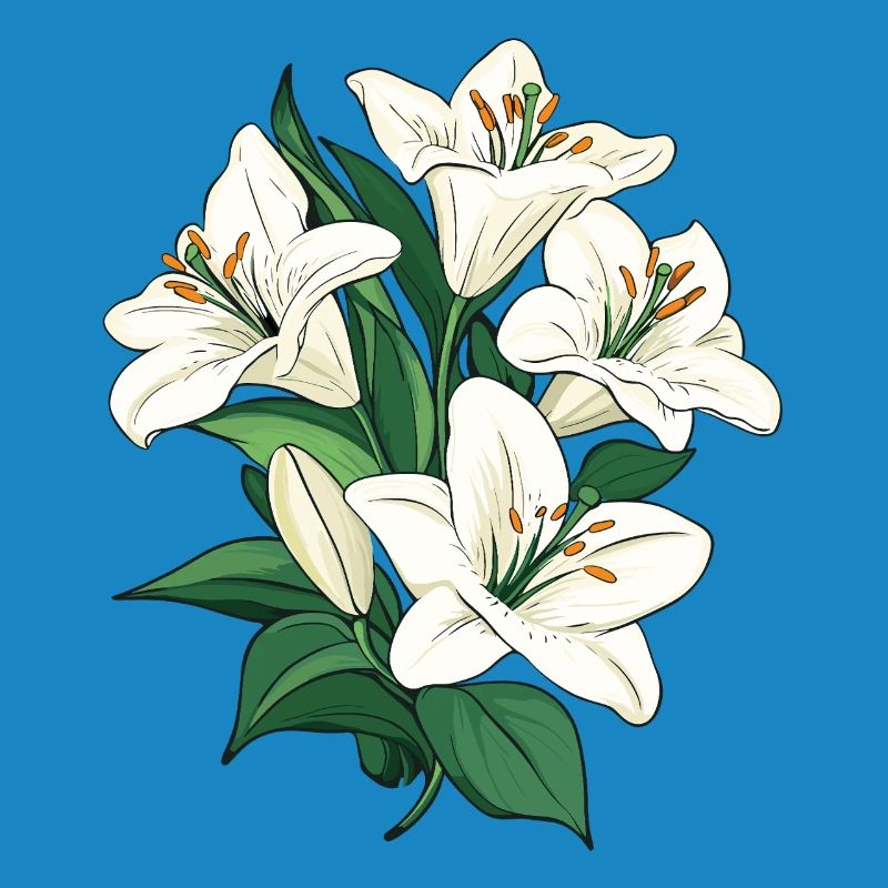 Graphique d’illustration blanc Lys