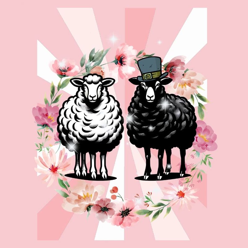 Retro Spring Sheep Easter Kids