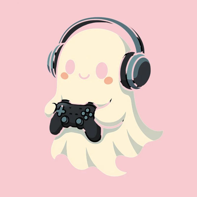 Geist mit Kopfhörer Spielcontroller