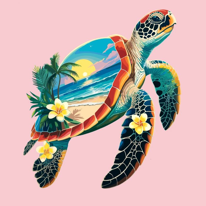 Turtle Waves Surf Turtle Surfer Turtles