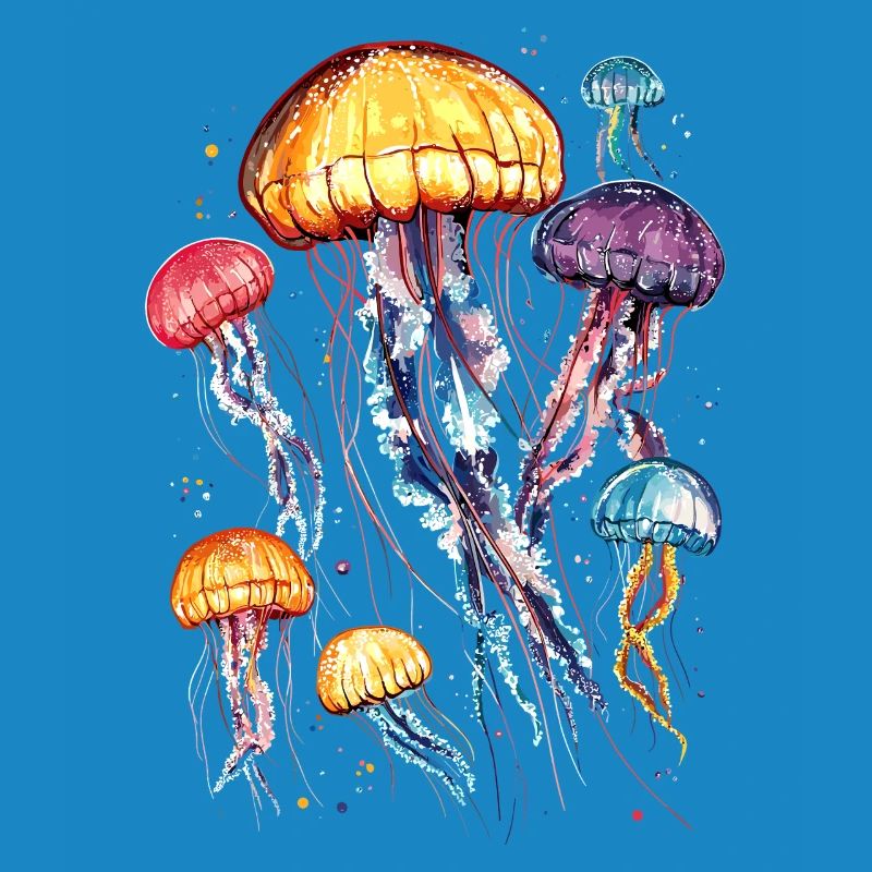 Méduse Méduse de feu Méduse Méduse mignonne