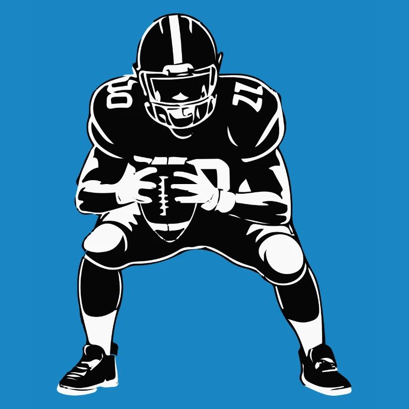 Monochrome Gridiron Stance