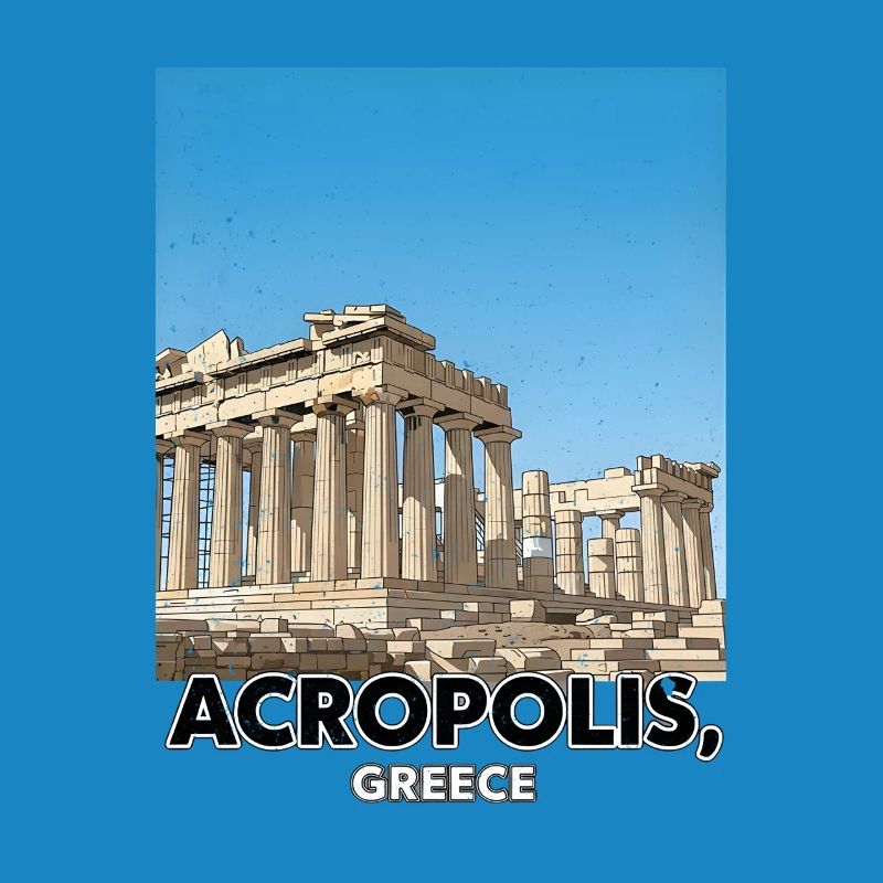 Acropole Grèce Affiche