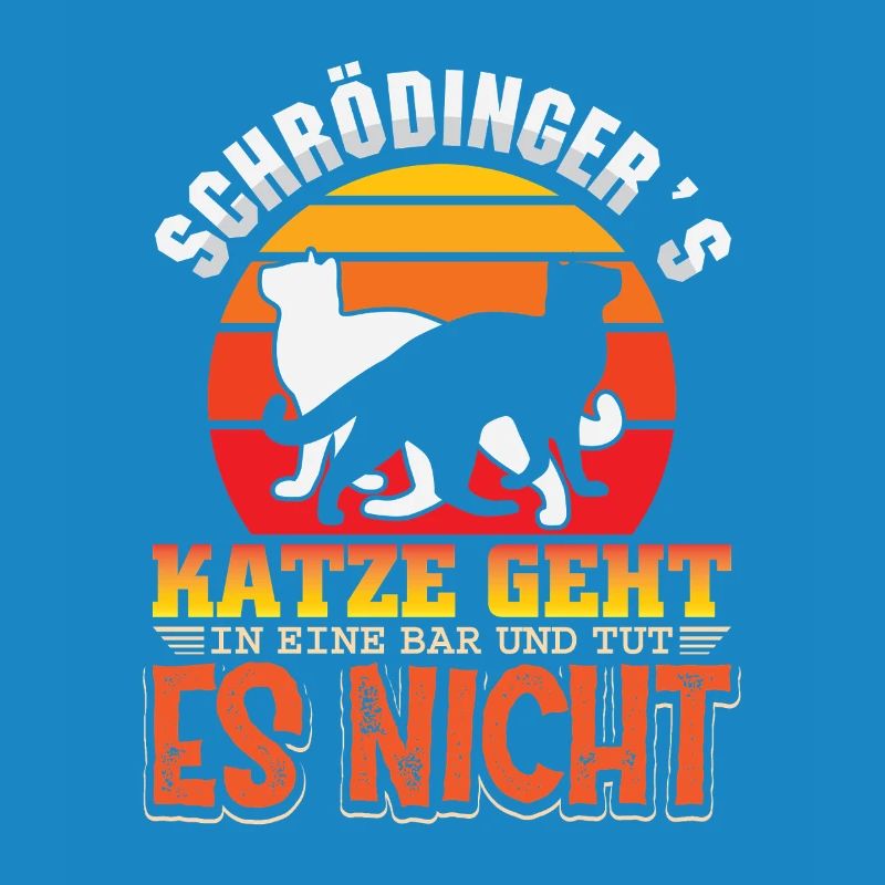Schrödinger's Cat Nerd Geek Physicist Science