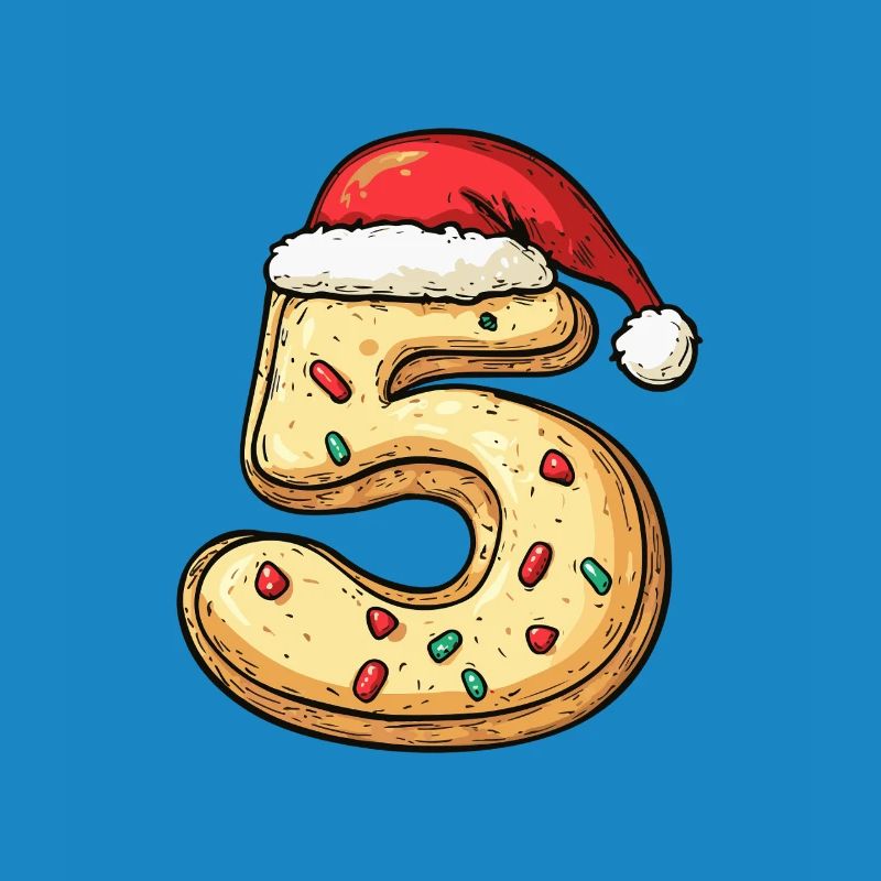 Biscuit de Noël à 5 chiffres