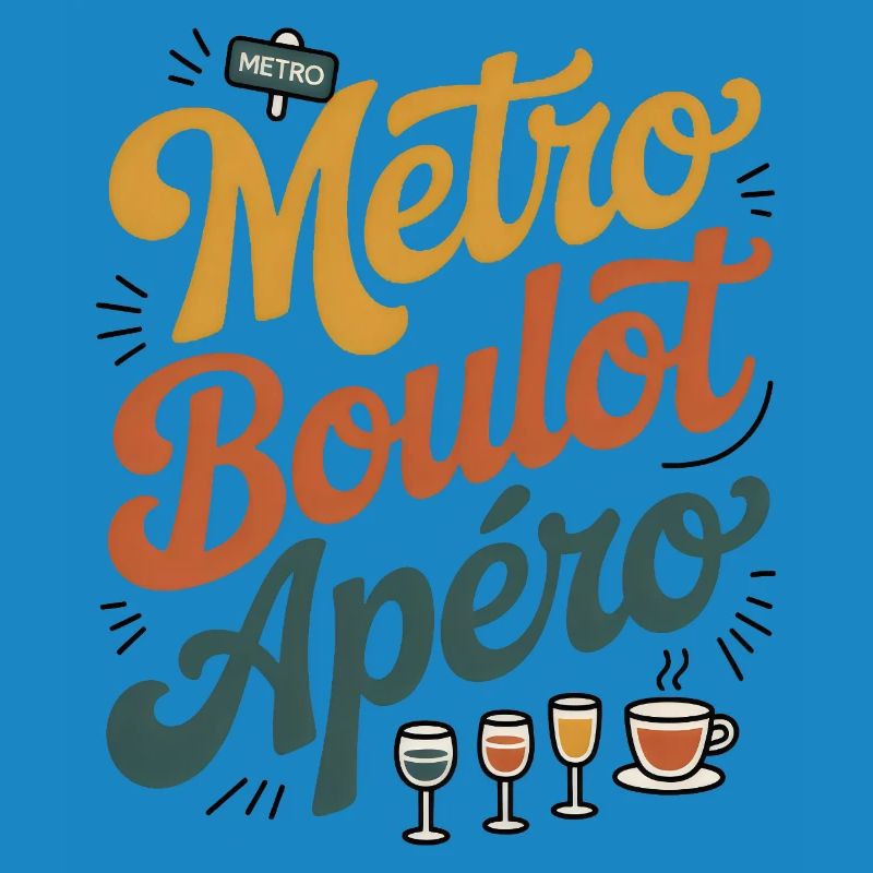 Metro Work Aperitif Humor Routine Work Evening