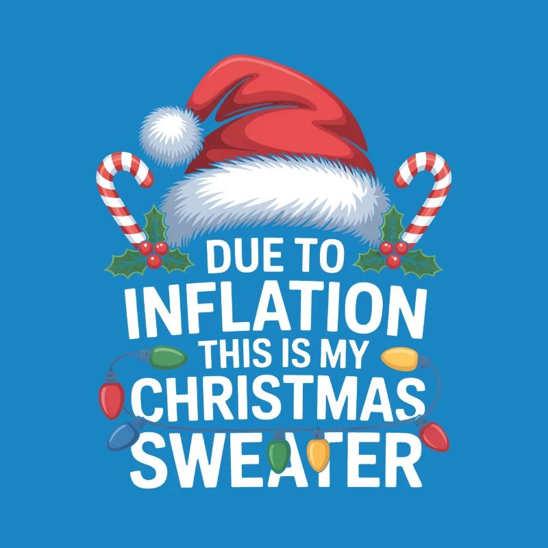 Inflation Weihnachtspullover-Humor