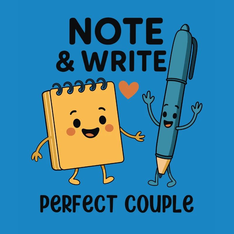 Note & Write Perfect Couple Fun Design