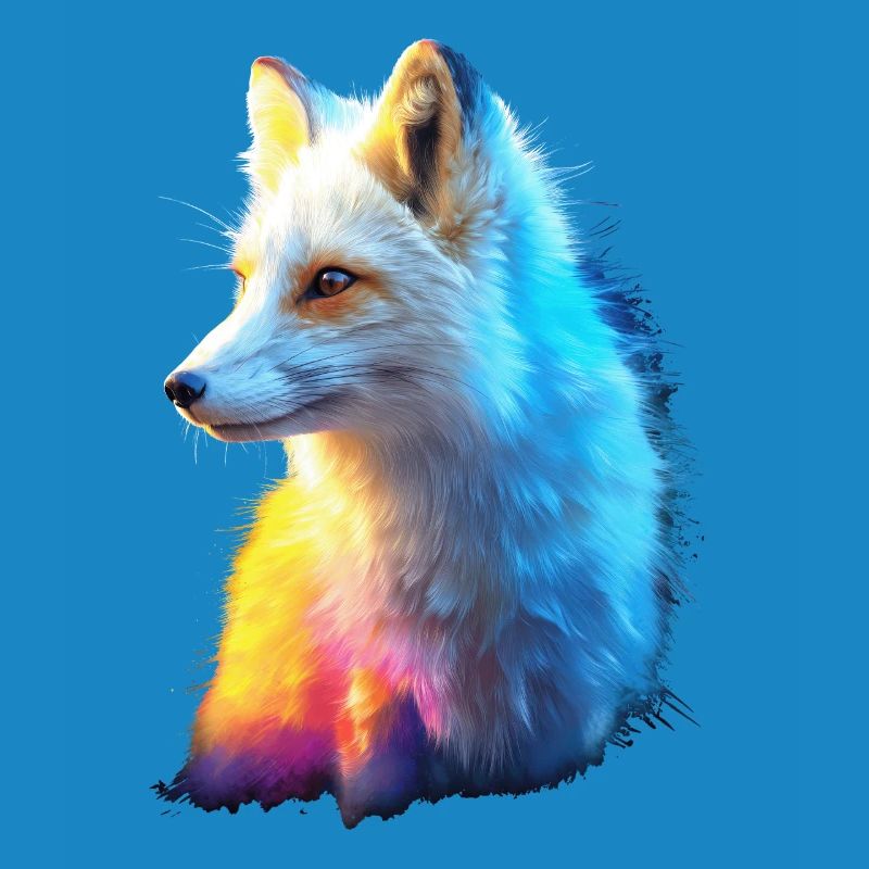 Polarfuchs Schneefuchs Eisfuchs Süßer Weißer Fuchs
