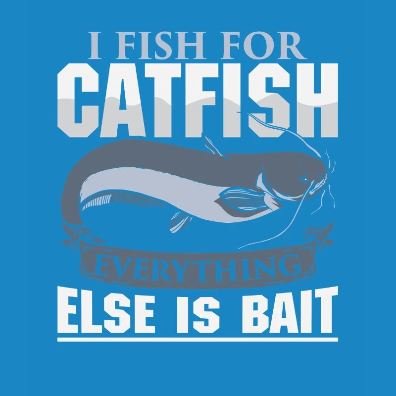 Poisson-chat pêcheur poisson-chat pêchent le poisson-chat