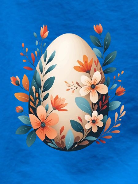 Frühlingsblumen Ei