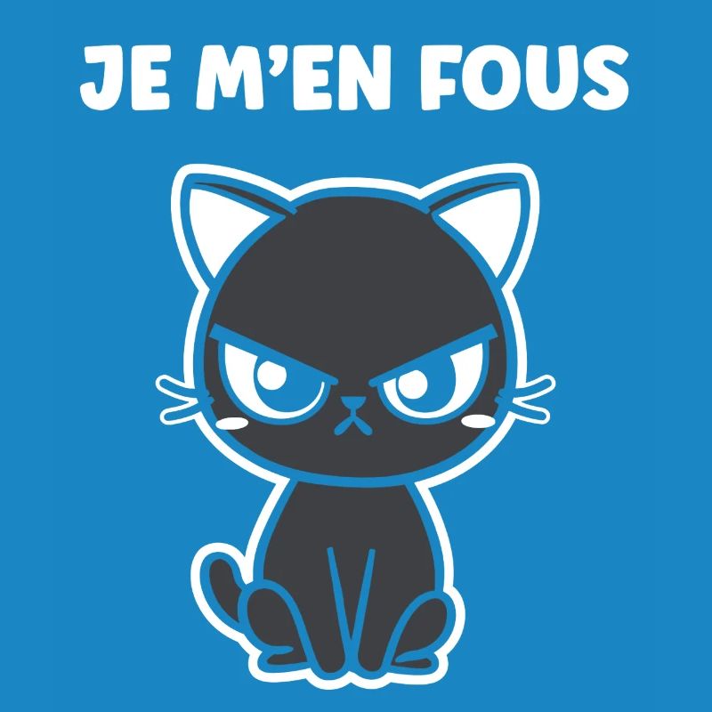 Grumpy black cat