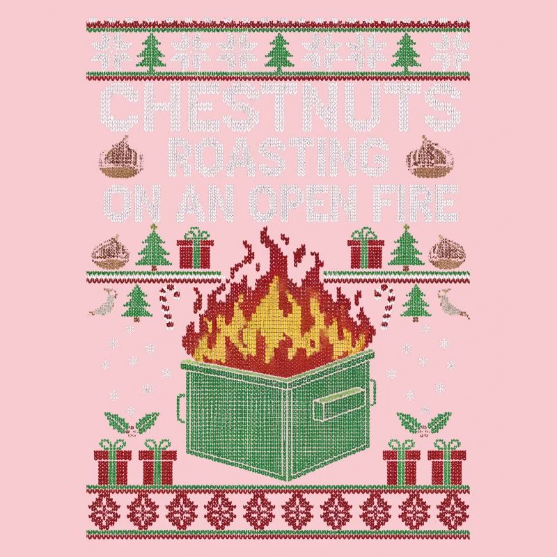 Roasting chestnuts on an open fire garbage can