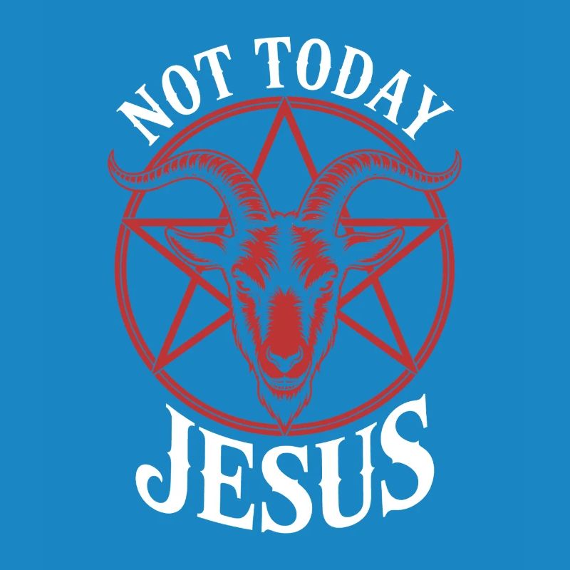Not Today Jesus Goat Tee