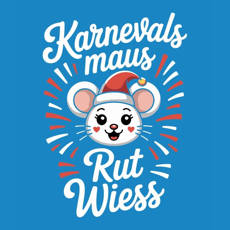 Karnevalsmaus Rut Wiess Köln Kölner Karneval Maus