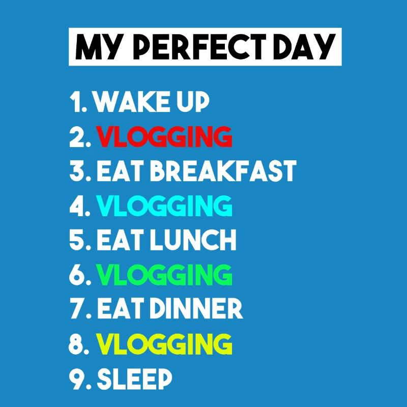Mein perfekter Tag Vlogging-Zeitplan – Creator-Kunst