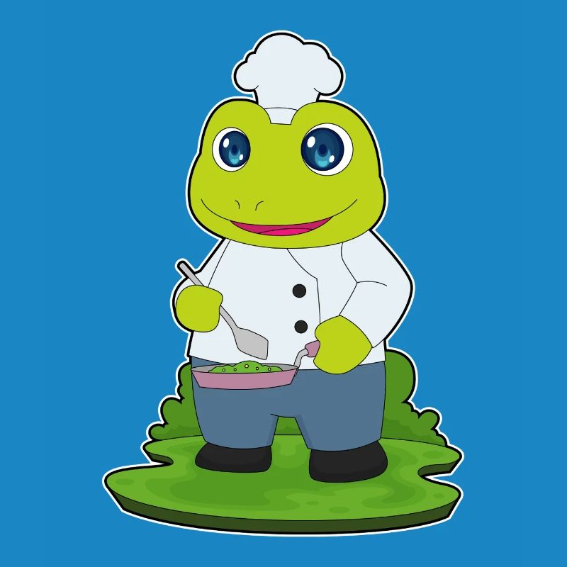 Cuisson à la poêle de cuisson à grenouilles