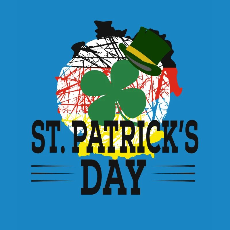 Graphique du chapeau de trèfle de la Saint-Patrick