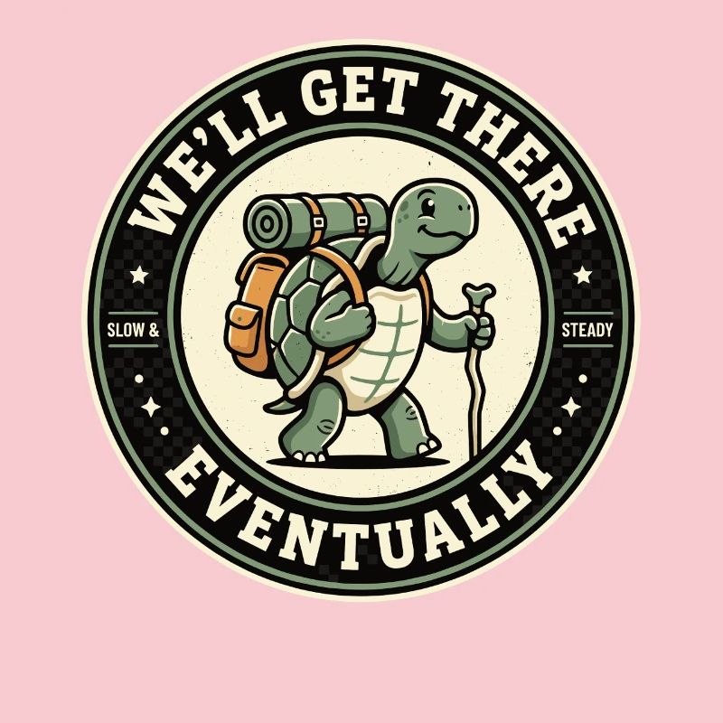 We'll Get There Eventually Wandering Turtle