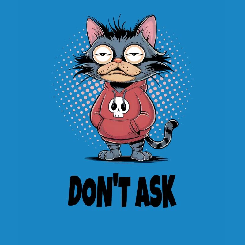 Ne demandez pas au chat – Drôle de phrase de chat