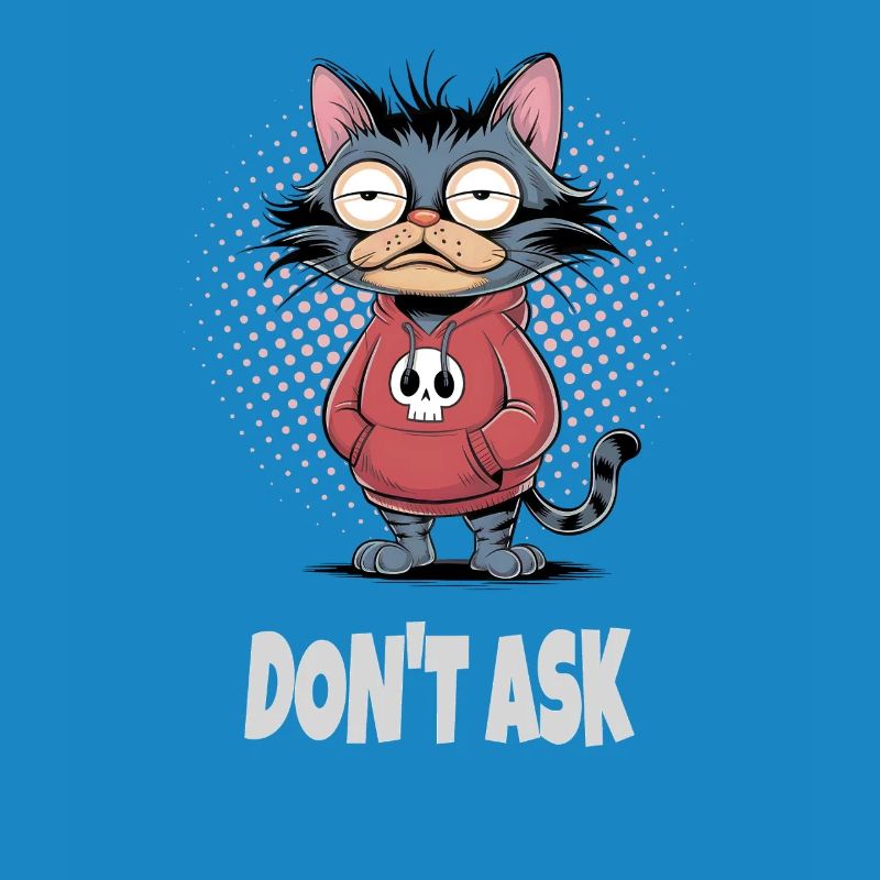 Ne demandez pas au chat – Drôle de phrase de chat