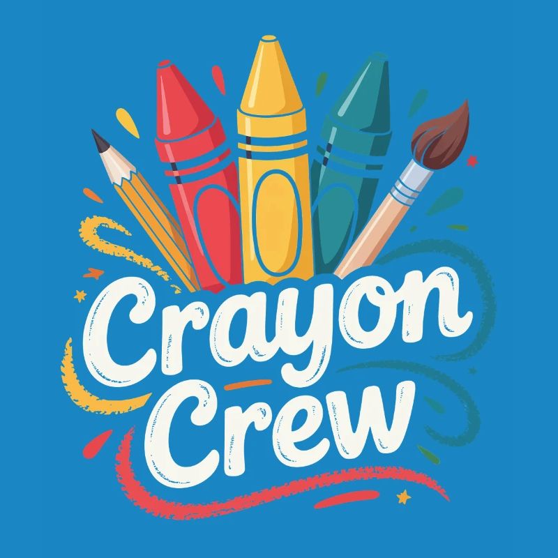 Explosion de couleurs de l’équipe Crayon