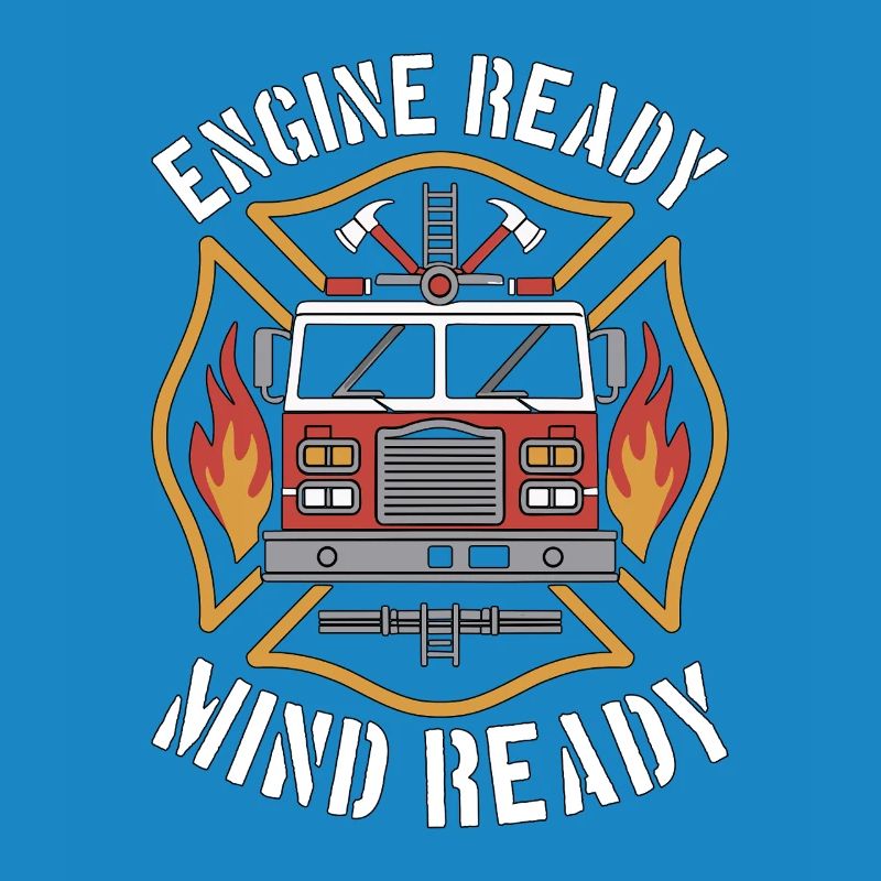 Fire Engineer Engine Ready Mind Ready Firefighting