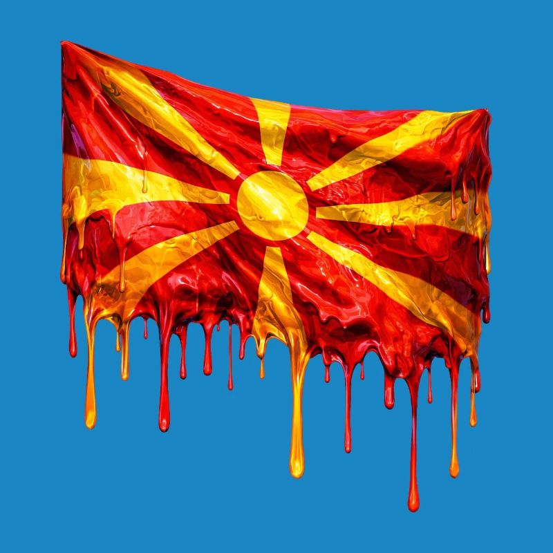 Chute du drapeau macédonien