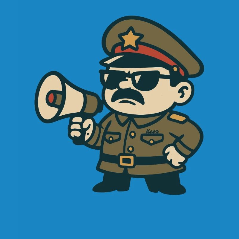 Retro Sergeant Megaphone