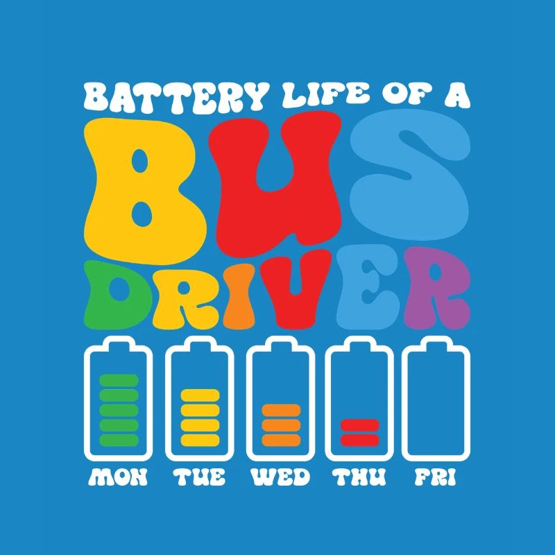 Funny Bus Driver Battery School Bus Driver Bus Pub