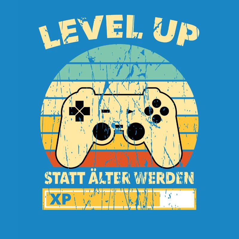 Level Up Retro Controller XP Geburtstag