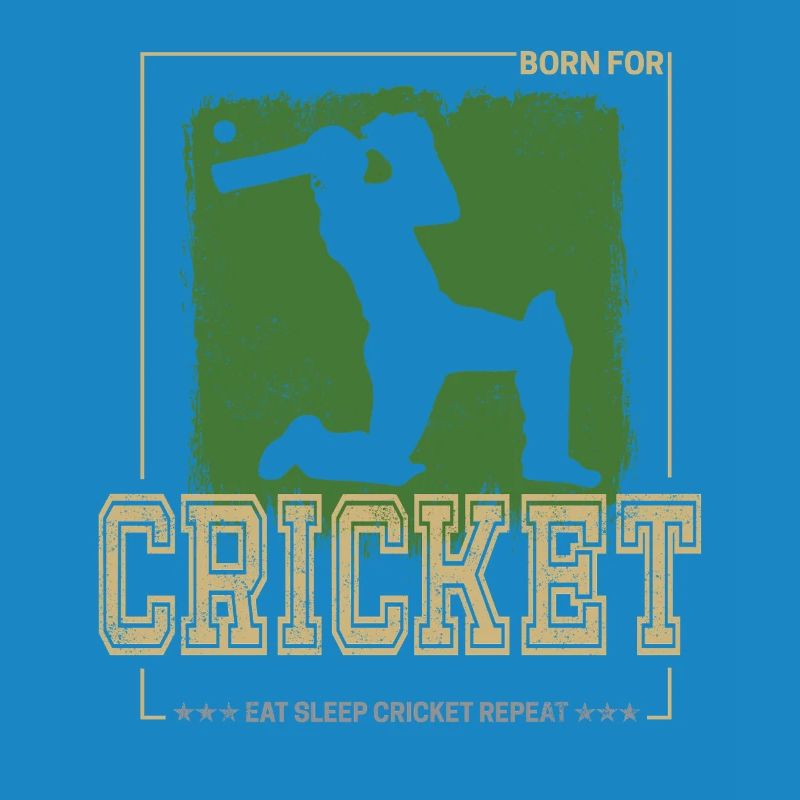 Cricket Batsman Design für Pitcher oder Trainer