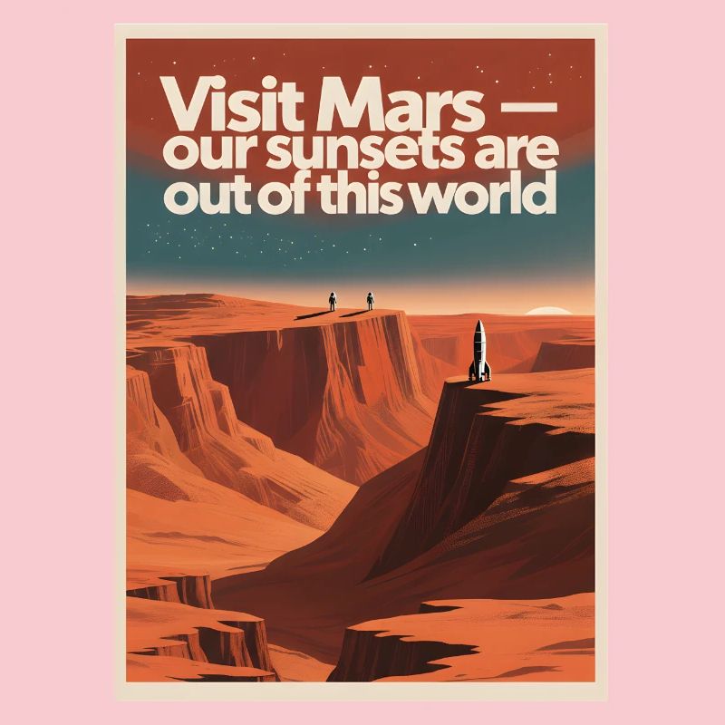 Visiter Mars | Tournée spatiale rétro