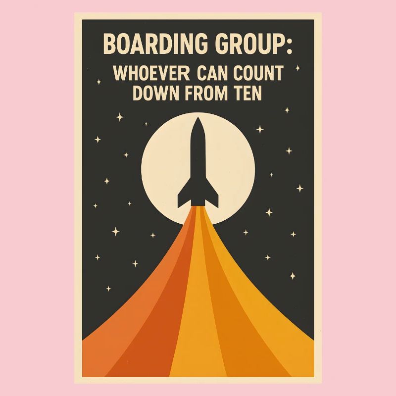 Countdown Boarding | Rocket Space Humor