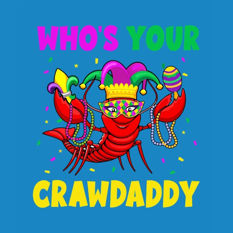 Masque de Mardi Gras Crawdaddy
