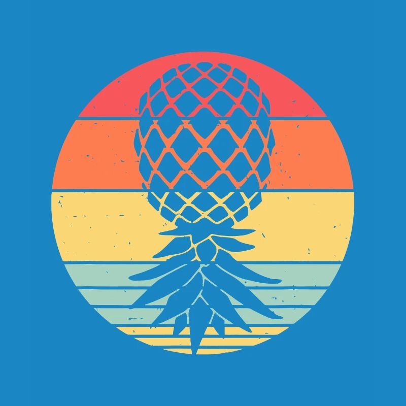 Sunset Pineapple Circle