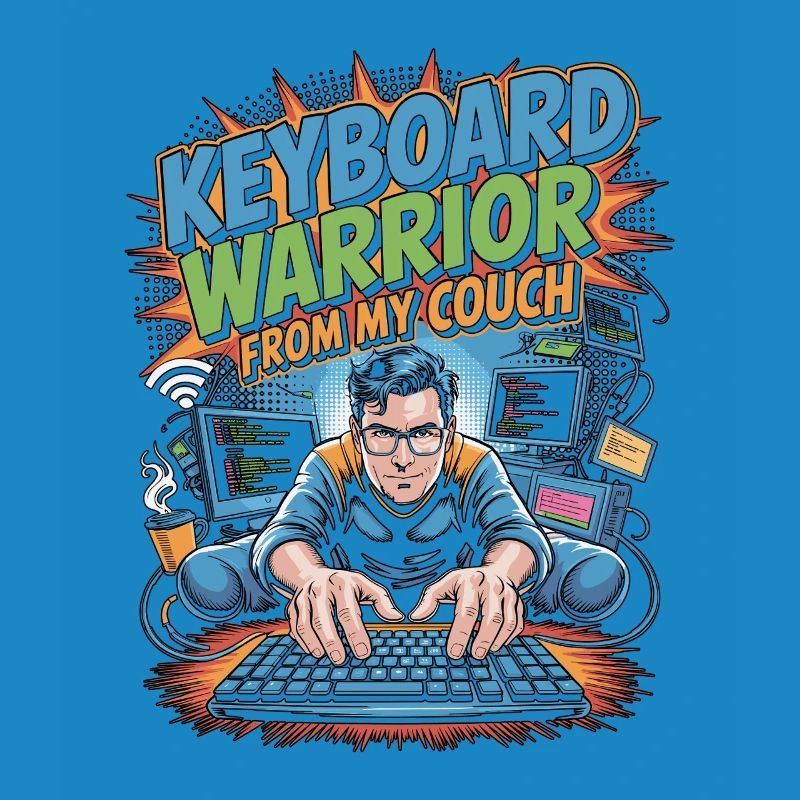 Développeur Télécommandé Guerrier Clavier Programmeur Télécommandé