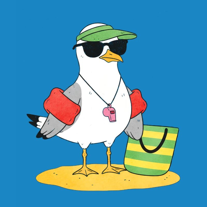 Seemöwe Strandlook